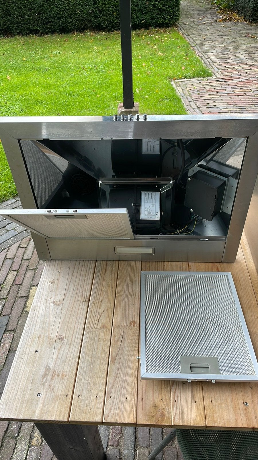 Afzuigkap, Ophalen, Gebruikt, Wandschouwkap, Vrijstaand