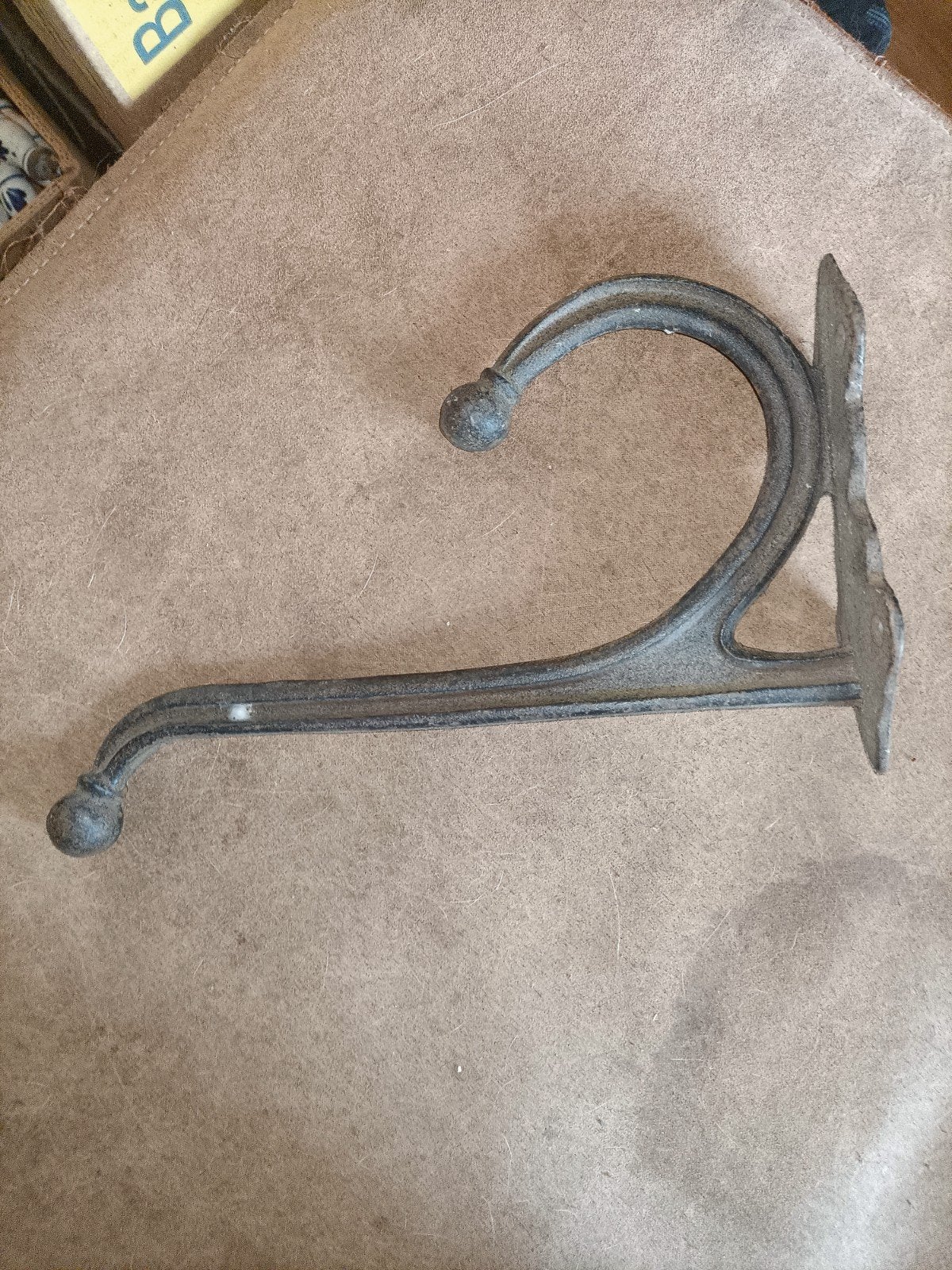 Brocante gietijzeren wandhaak, Ophalen of Verzenden