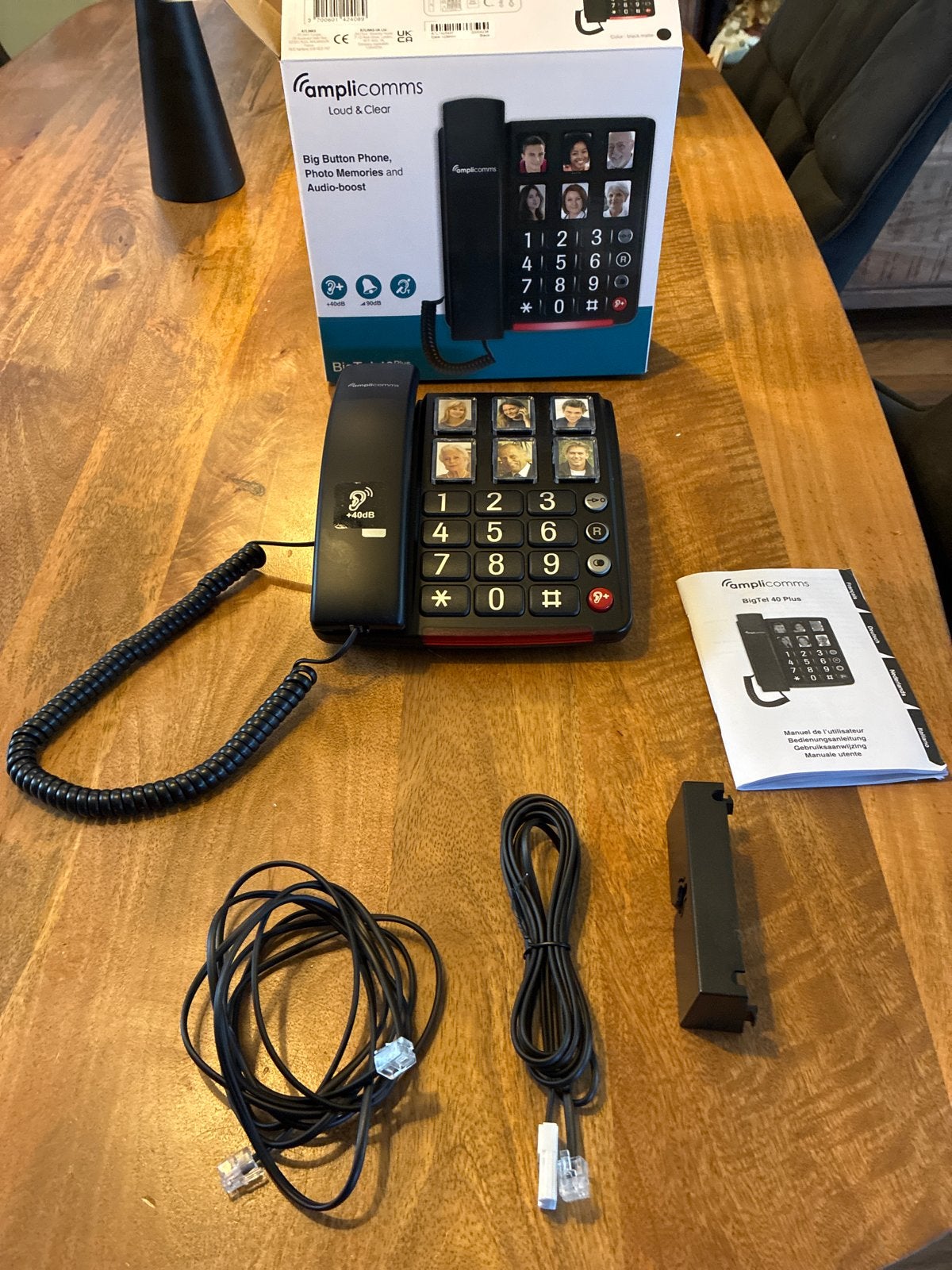 Amplicomms BigTel 40 Plus - Groottoetstelefoon, Telecommunicatie, Ophalen, Zo goed als nieuw, 1 handset