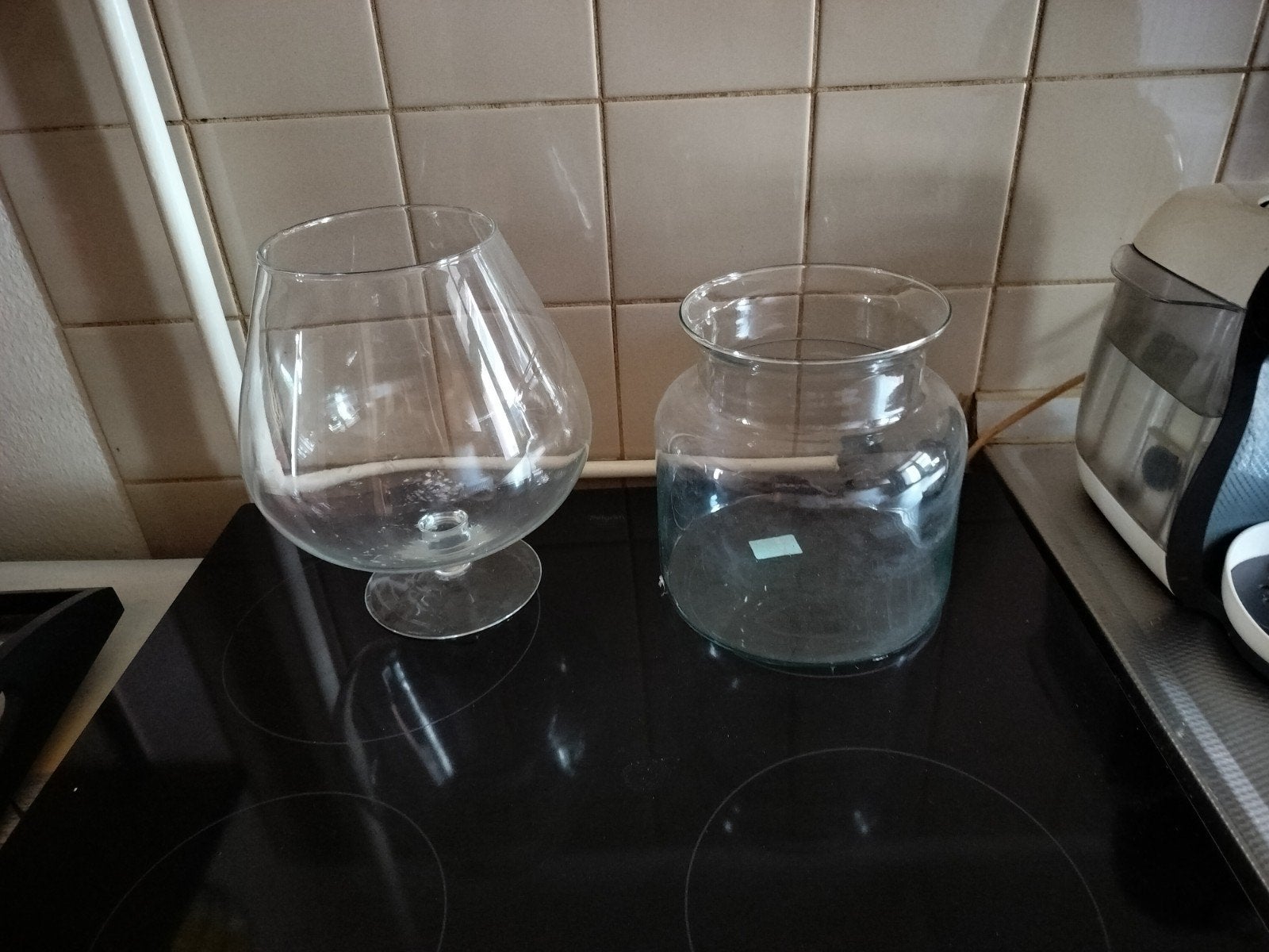 Glazen bloem potten, Ophalen, Overige materialen, Rond, Minder dan 40 cm