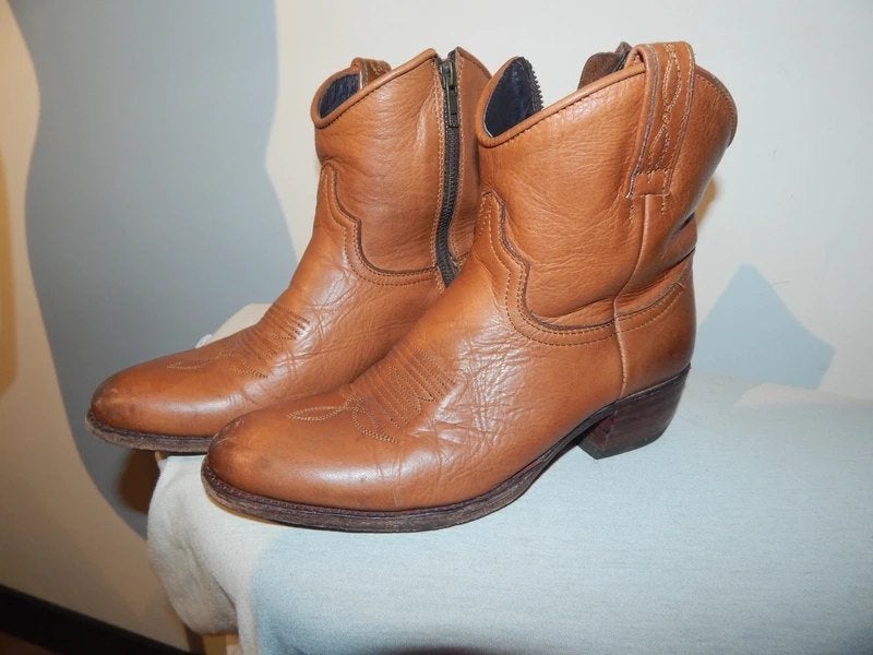 Sendra bruine leren enkel laarsjes cowboy look trendy 37, Kleding | Dames, Schoenen, Sendra, Bruin, Verzenden, Lage of Enkellaarzen