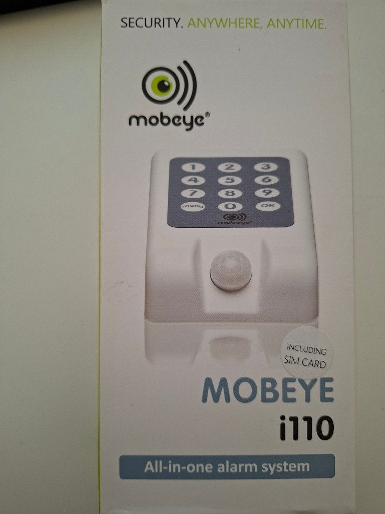 Mobeye i110 GSM alarmsysteem – compleet in doos, Doe-het-zelf en Verbouw, Alarmsystemen, Beweging, Ophalen of Verzenden, Zo goed als nieuw
