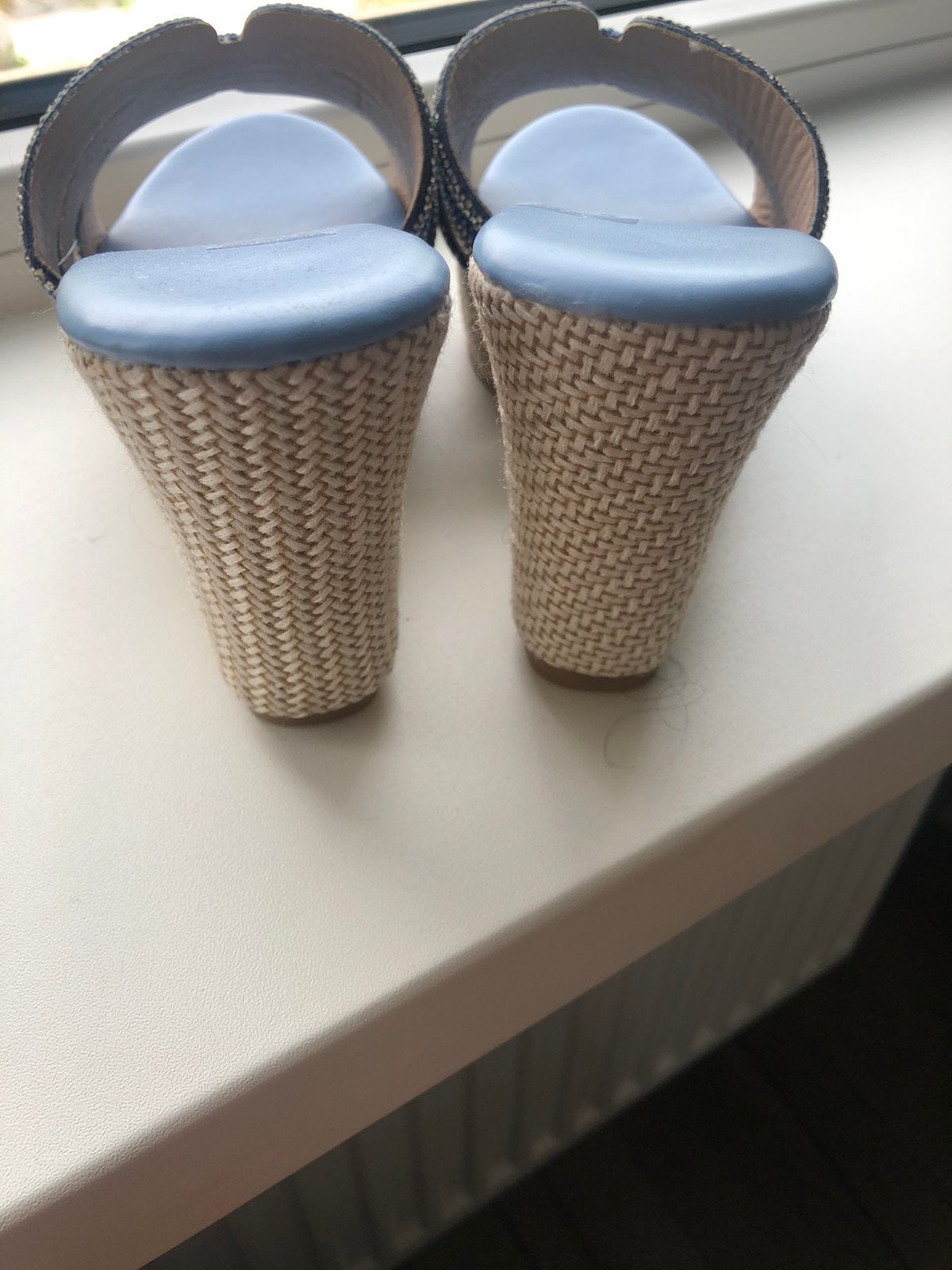 Dames sleehak schoenen, Ophalen, Blauw, Nieuw, Sandalen of Muiltjes