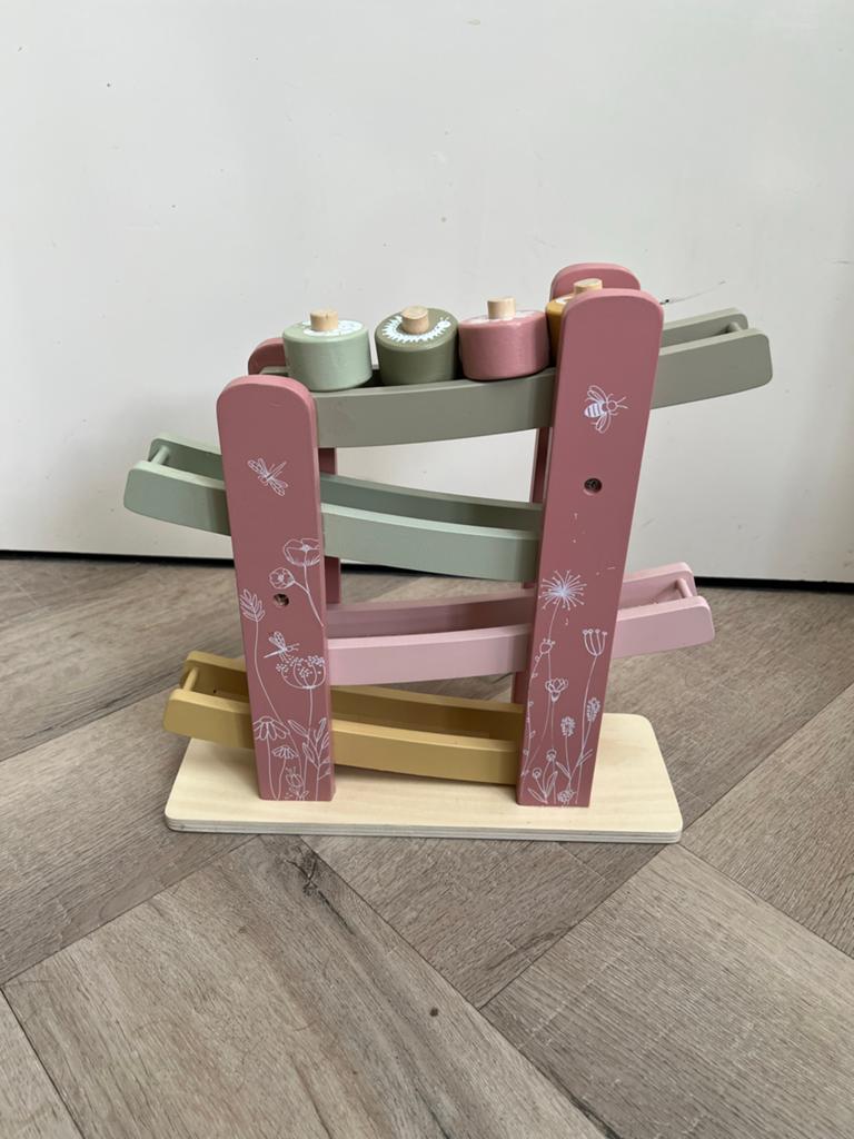 Little Dutch Houten Rollerbaan met 4 Rollers, Kinderen en Baby's, Speelgoed | Houten speelgoed, Ophalen, Zo goed als nieuw, Overige typen