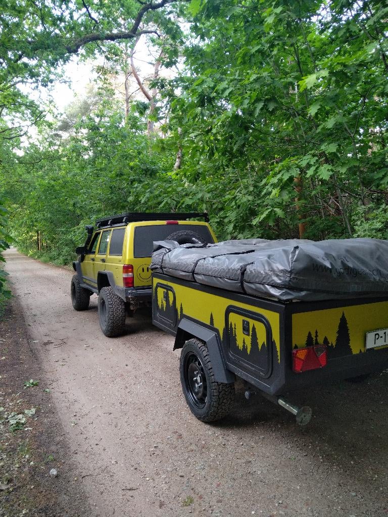 Custom Offroad Tent Trailer  Gordigear Taiga + extra kamer, Caravans en Kamperen, Ophalen, Gebruikt, Tot en met 4