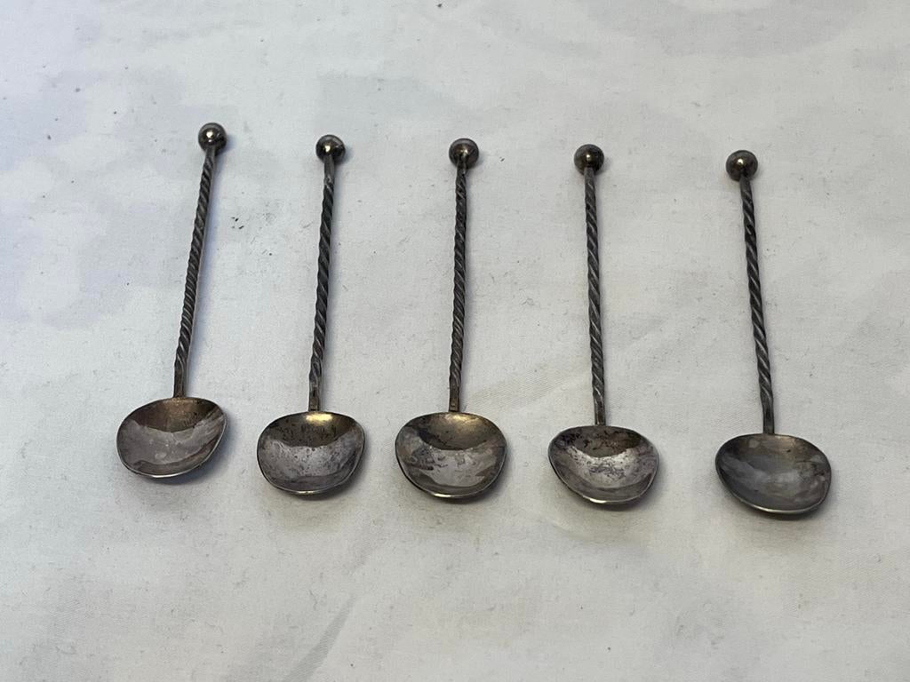 Antieke theelepeltjes, Antiek en Kunst, Antiek | Bestek, Ophalen of Verzenden