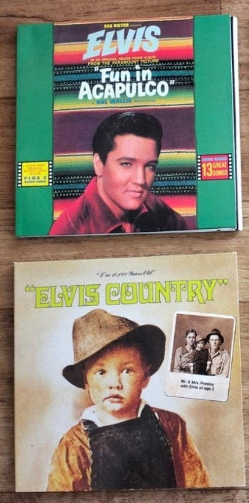 2 x Elvis Presley FTD cd's in 7" gatefold met boekje, Ophalen of Verzenden, Zo goed als nieuw, Overige formaten