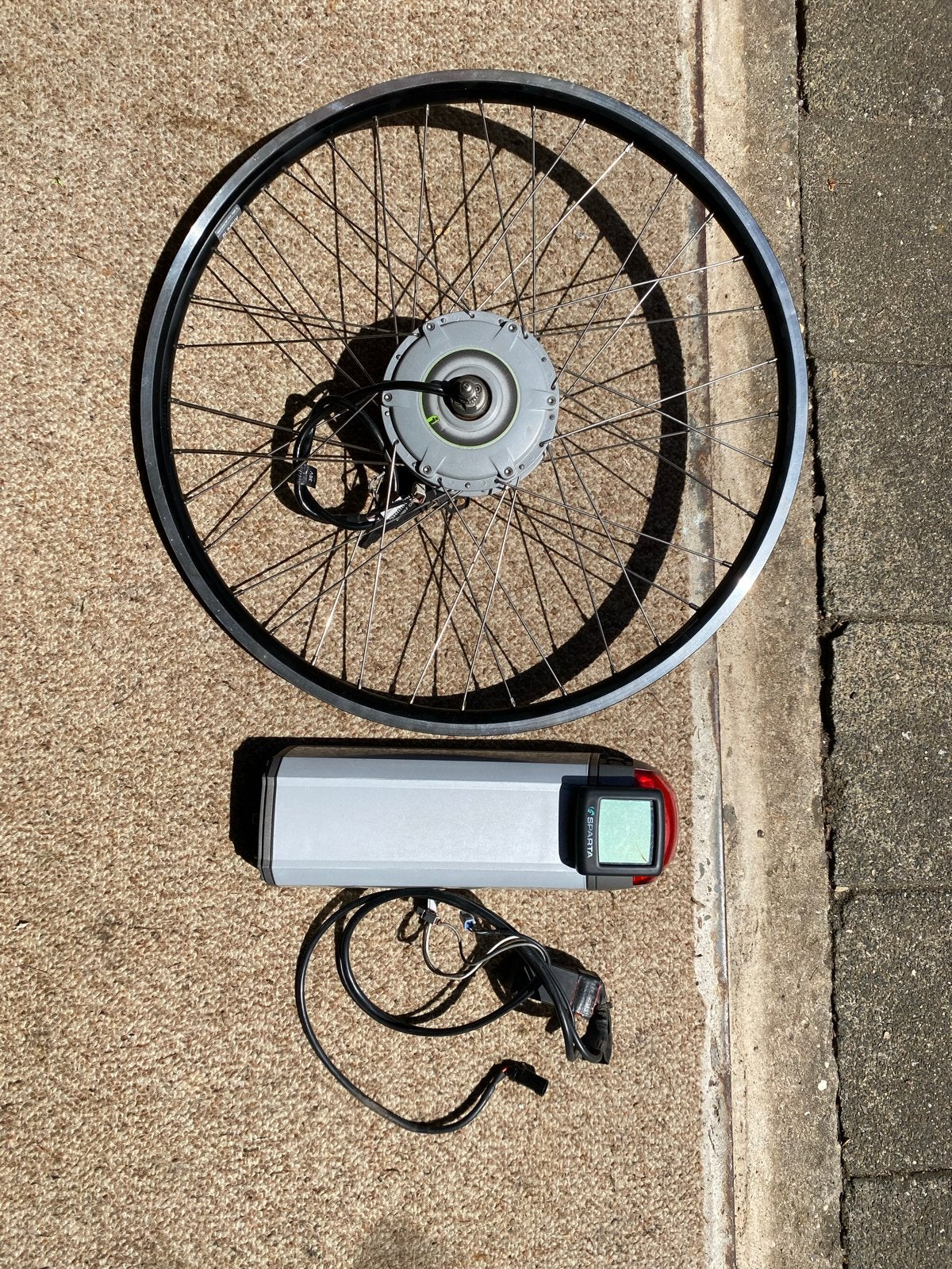 E-bike voorwiel met motor en accu (Sparta) ION, Fietsen en Brommers, Ophalen of Verzenden, Gebruikt