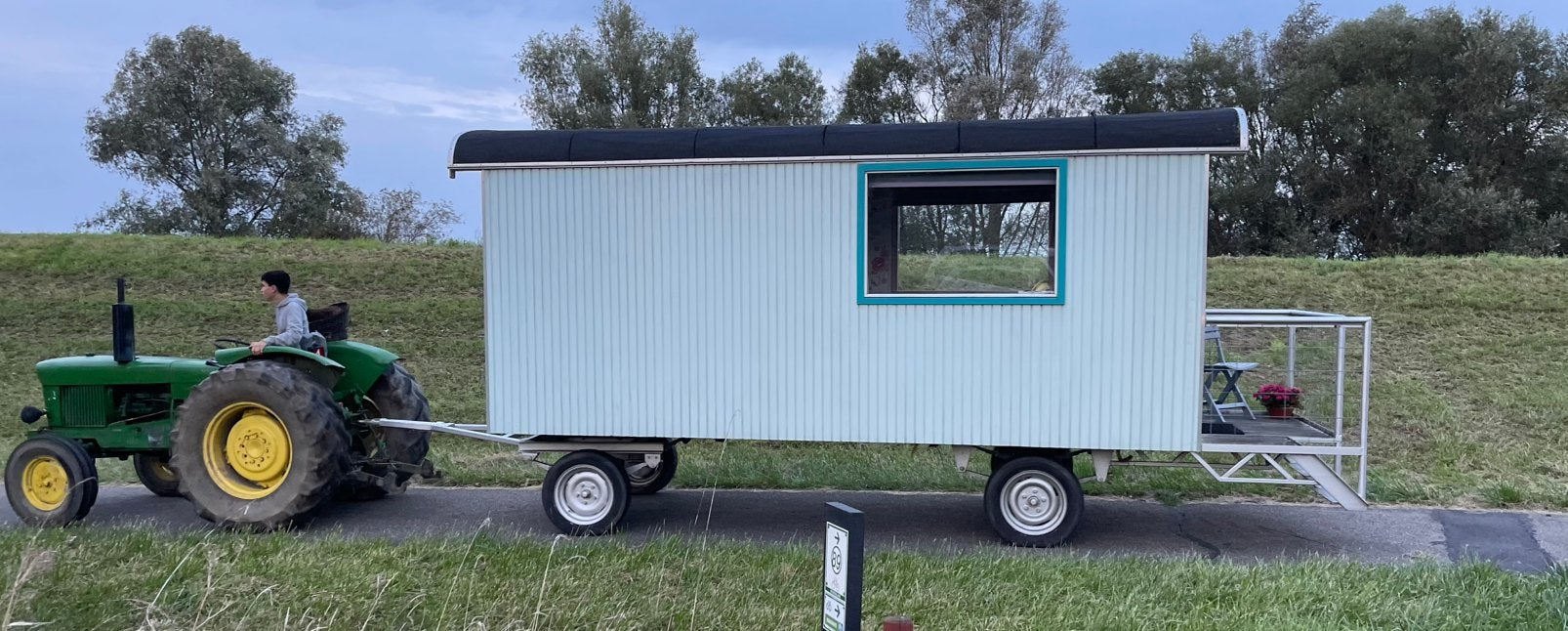 Pipowagen nostalgische wagen, Ophalen