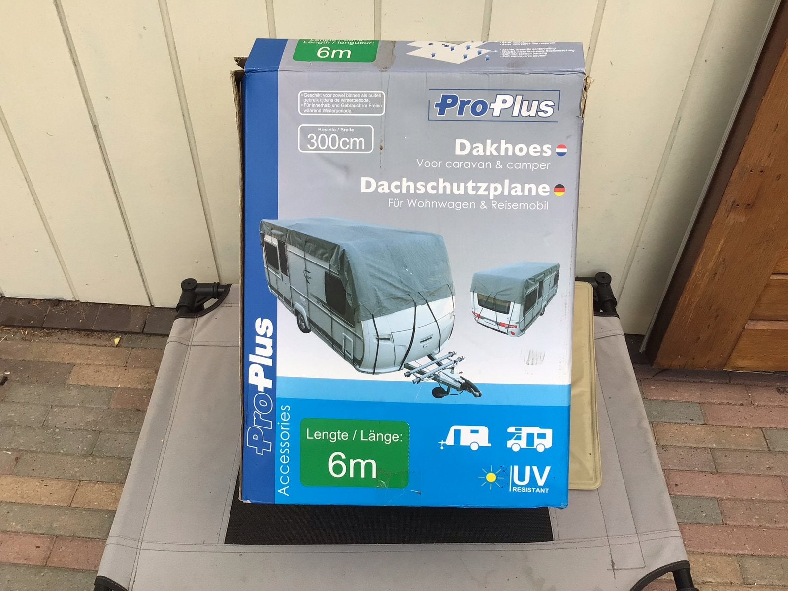 Dakhoes caravan of camper 6m - Goede staat, Caravans en Kamperen, Ophalen of Verzenden