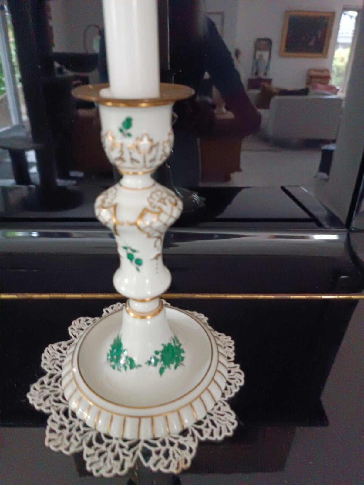 antieke Wien Pronk Kandelaar, Ophalen of Verzenden, Koper of Brons