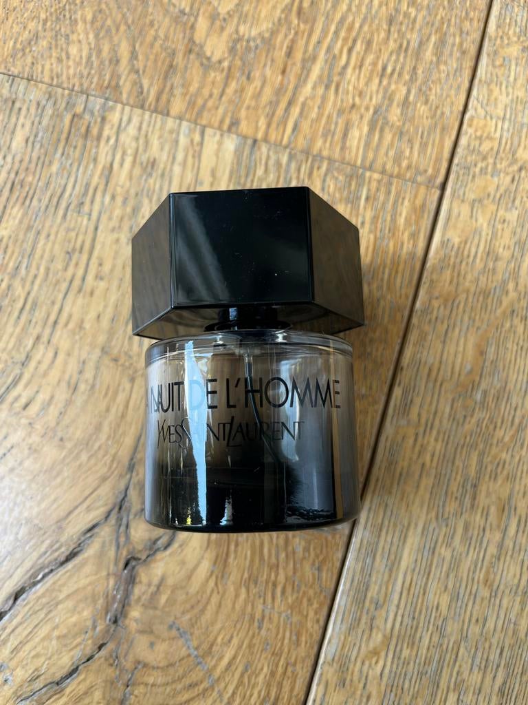 Lege parfumfles YSL La Nuit de L'Homme 60ml EDT, Ophalen of Verzenden, Gebruikt, Parfumfles