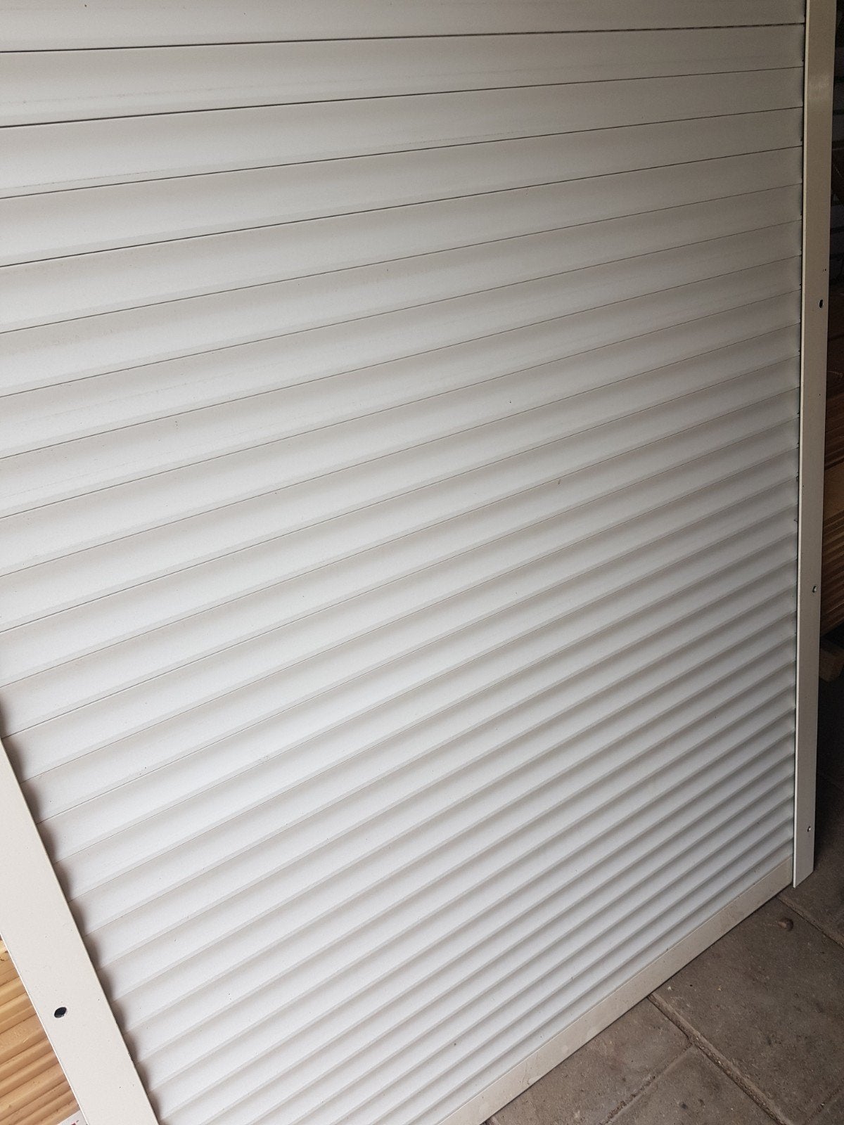 ROLLUIK Witte lamel., Ophalen, Gebruikt, 100 tot 150 cm, Wit