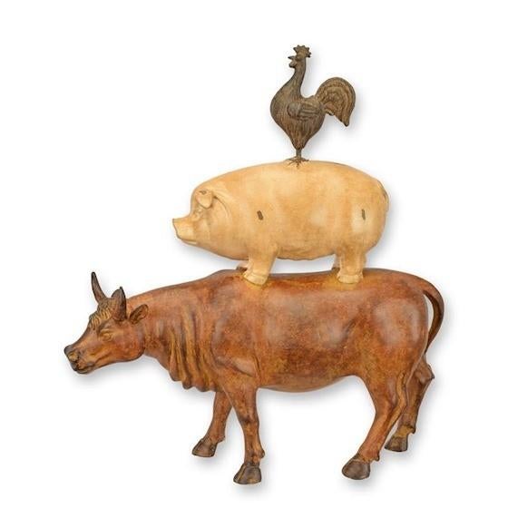 Stapelsculptuur Boerderijdieren, Ophalen of Verzenden, Overige materialen, Overige typen