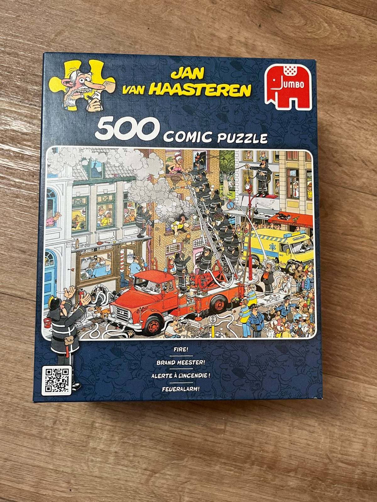 Jan van Haasteren 500 stukjes Brandweer, Hobby en Vrije tijd, Denksport en Puzzels, Ophalen of Verzenden, 500 t/m 1500 stukjes