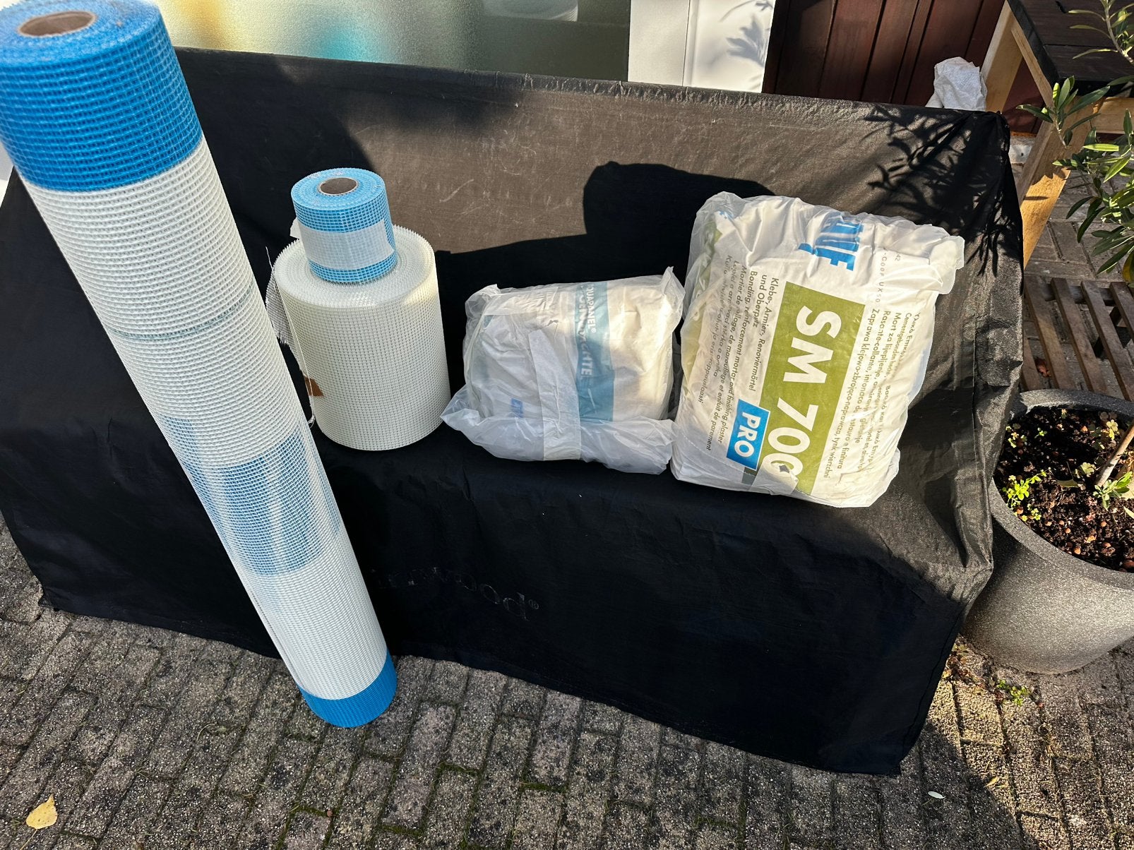Knauf SM700 Aquapanel, gaasband Isoltex, Overige materialen, Zo goed als nieuw, 15 m² of meer, Ophalen