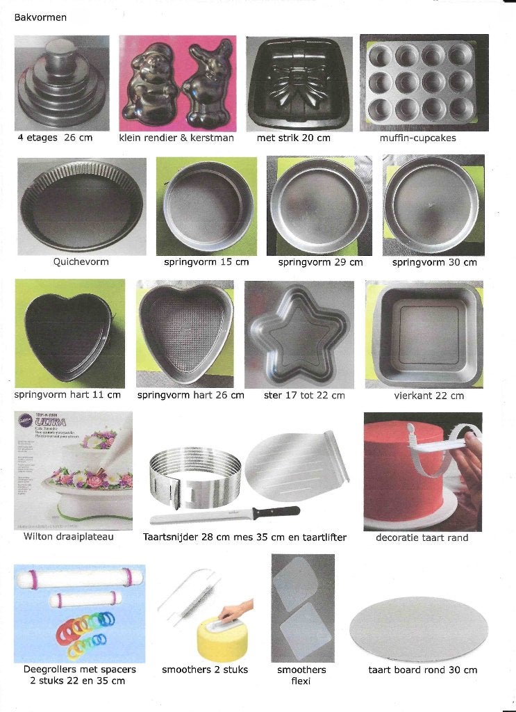 Taart en cupcakes decoratie set ruim 150 delig, Ophalen, Zo goed als nieuw, Taarten of Cupcakes, Versiering