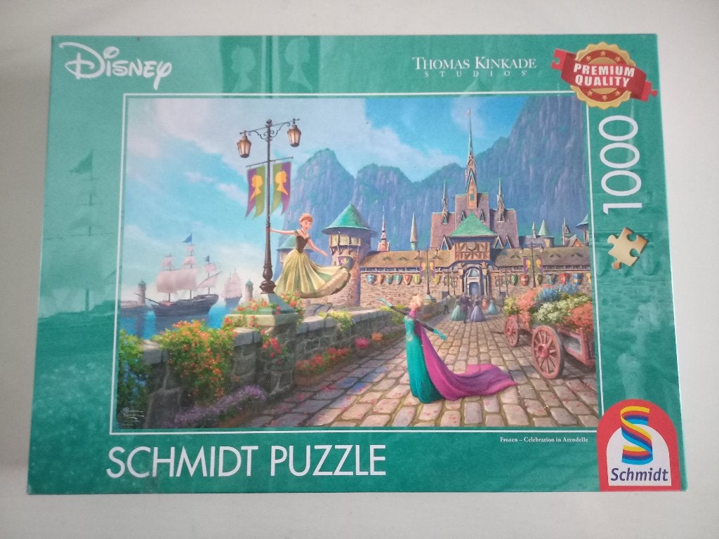 Puzzel disney frozen 1000 stukjes, Hobby en Vrije tijd, Denksport en Puzzels, Ophalen of Verzenden, 500 t/m 1500 stukjes, Zo goed als nieuw
