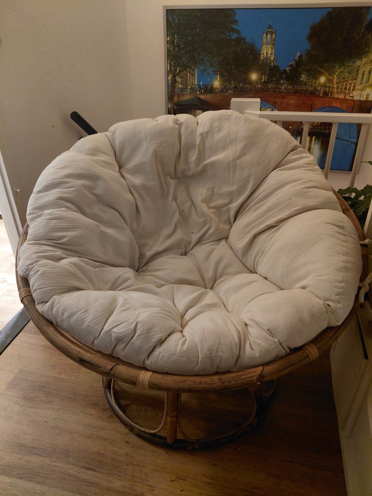 Papasan stoel / loungestoel, Huis en Inrichting, Banken | Sofa's en Chaises Longues, Eenpersoons, 100 tot 125 cm, Minder dan 150 cm