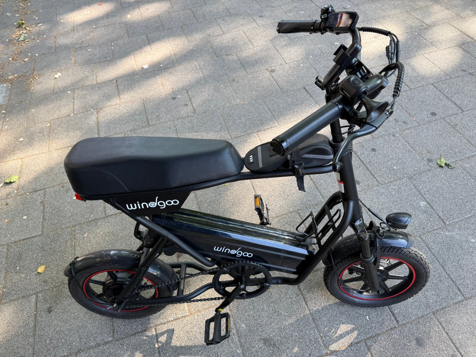 Fiets elektrische fiets mini windgoo f1 zo goed als nieuw, Zo goed als nieuw, 47 tot 51 cm, 30 tot 50 km per accu, Ophalen