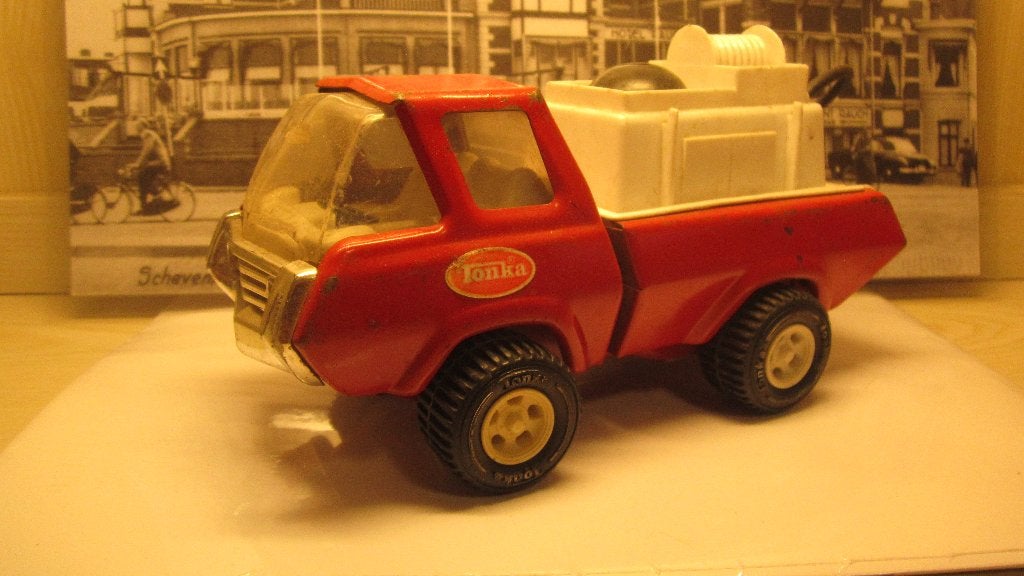 Vintage Tonka Brandweerwagen Speelgoedtruck, Ophalen of Verzenden, Gebruikt, Bus of Vrachtwagen