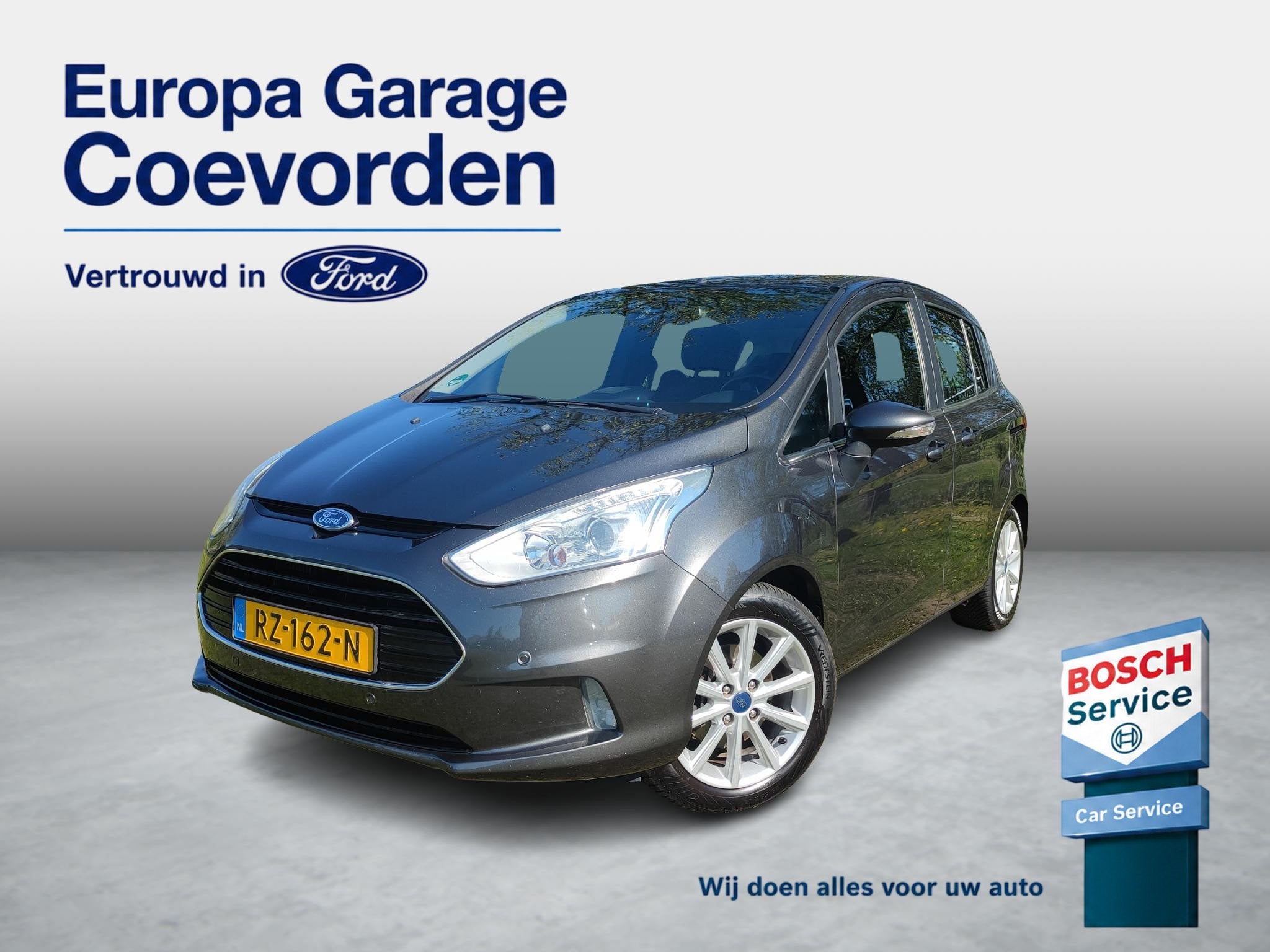 Ford B-Max 1.0 EB Titanium 100PK | CLIMA | NAVI | CRUISE | H, Auto's, Voorwielaandrijving, Euro 5, Gebruikt, 750 kg