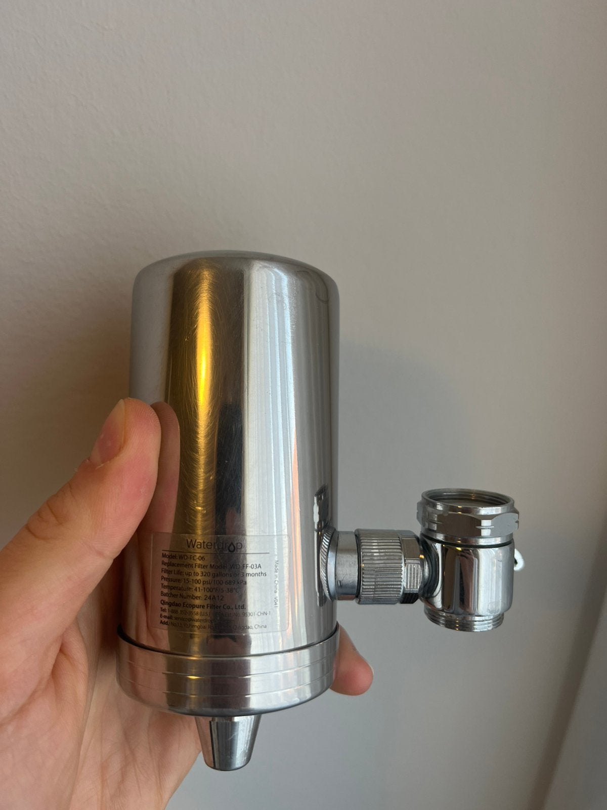 Waterfilter voor kraan WATERDROP, Ophalen of Verzenden, Zo goed als nieuw