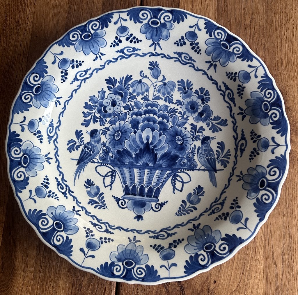 Delftsblauw bord vd Porceleyne Fles uit 1977, Antiek en Kunst, Antiek | Wandborden en Tegels, Ophalen of Verzenden