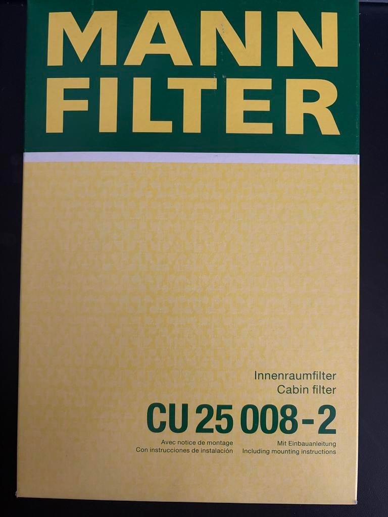 MANN - Filter CU 25 008-2 Hyundai i20, Ophalen