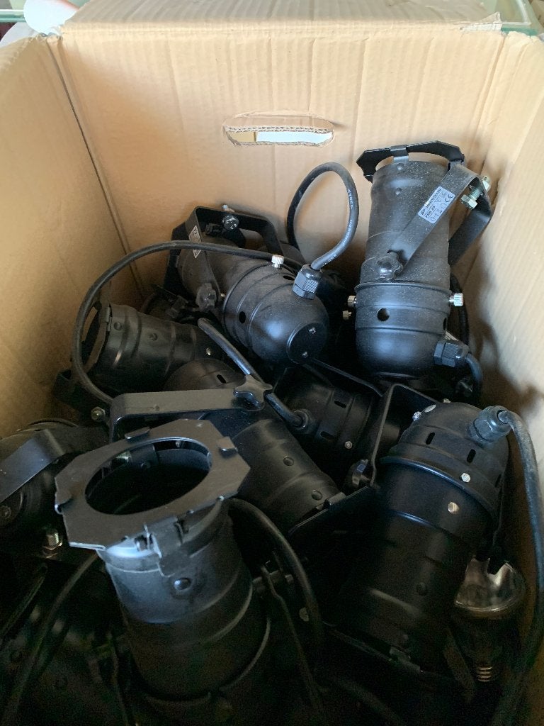 Theaterspots 39 stuks, Ophalen, Zwart, Plafondspot, E27 (groot)