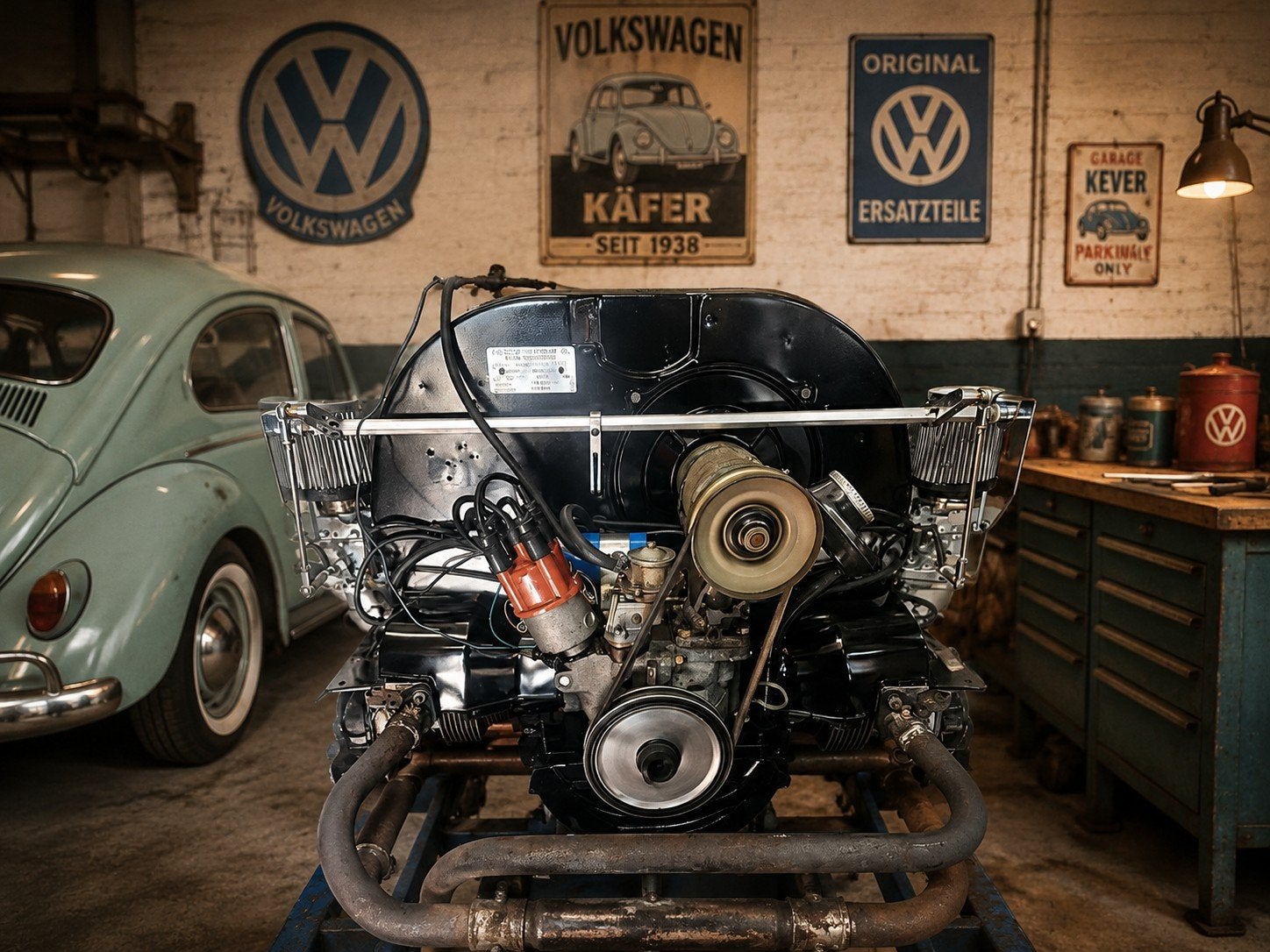 1600cc kever motor  met nog maar 67uurtje op de klok, Ophalen of Verzenden, Nieuw, Porsche
