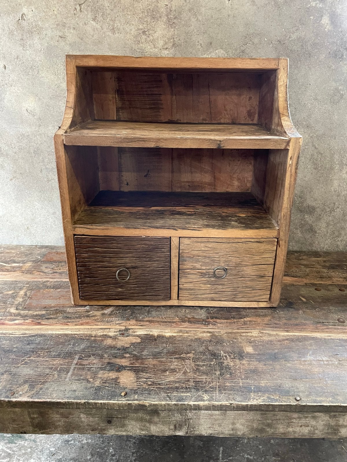 Unieke Indiase kast van truckbodywood, Ophalen