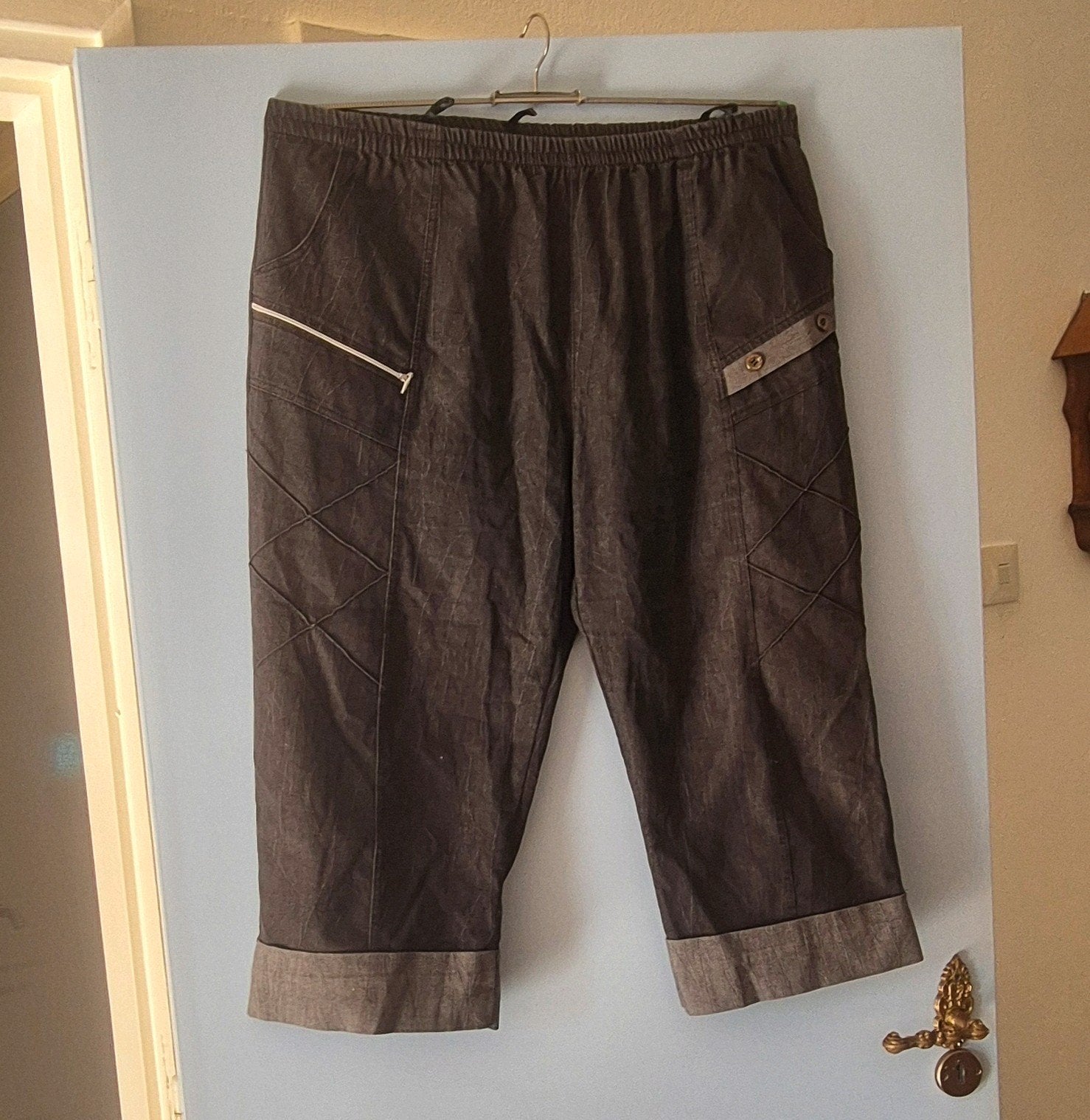 NIEUWE DAMES ZOMERBROEK MAAT 50, Ophalen of Verzenden, Nieuw, Zwart, Broek of Spijkerbroek