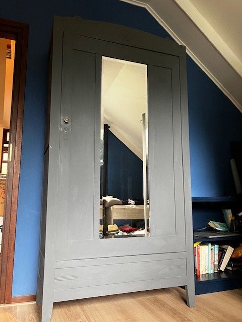 Leuke oude kast met planken, Huis en Inrichting, Met plank(en), Gebruikt, 50 tot 100 cm, 150 tot 200 cm