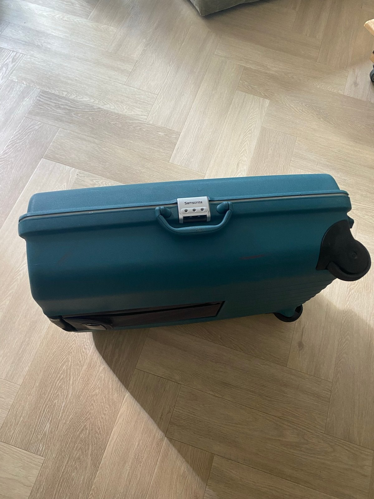 Samsonite koffer met wieltjes en uitschuifbare handgreep, 30 cm of meer, Gebruikt, Blauw, Ophalen of Verzenden