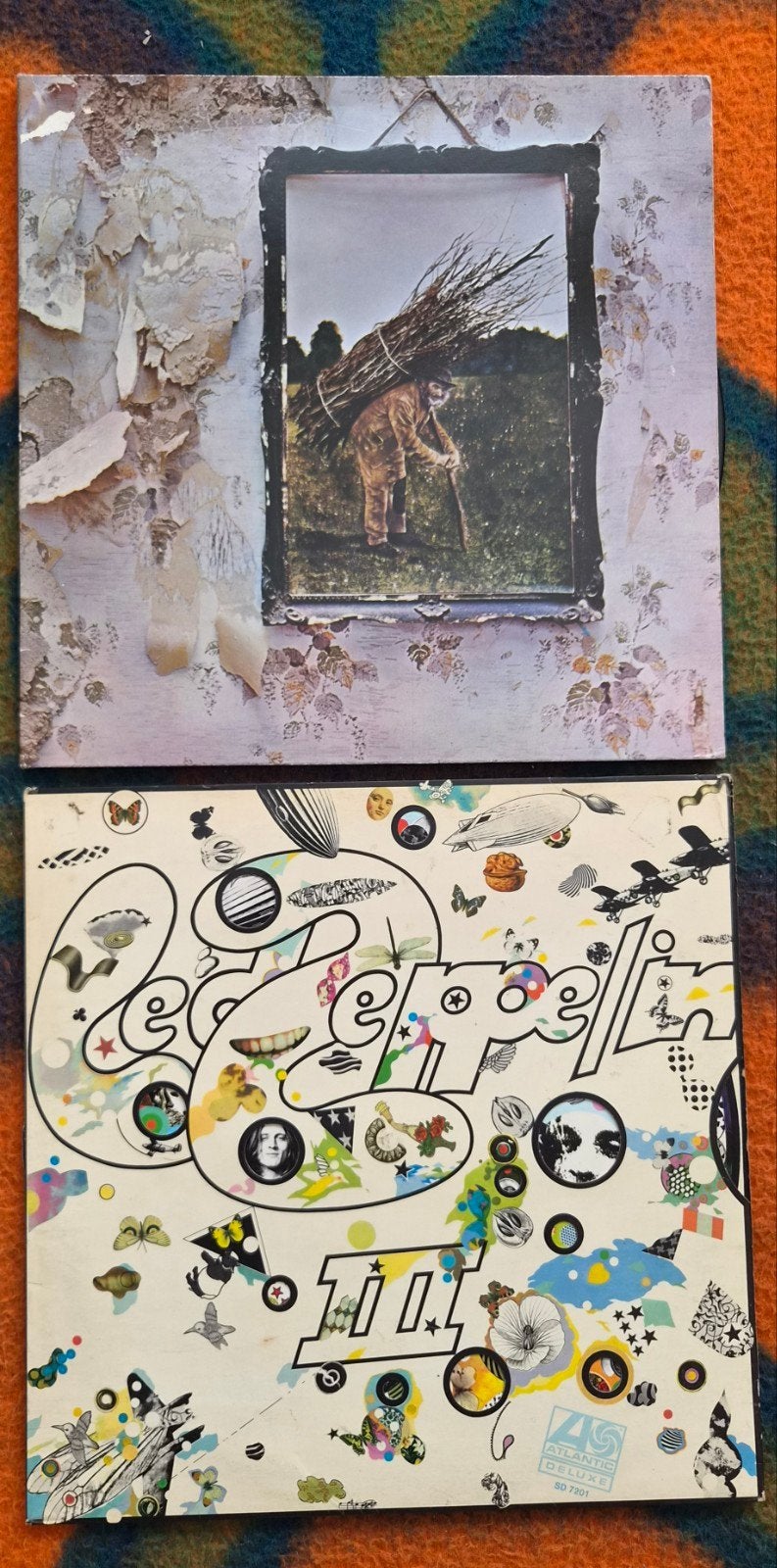 Led Zeppelin - IV (Zoso) & III - 2 LP's vinyl, LP, Originele persing, Ophalen of Verzenden, Zo goed als nieuw