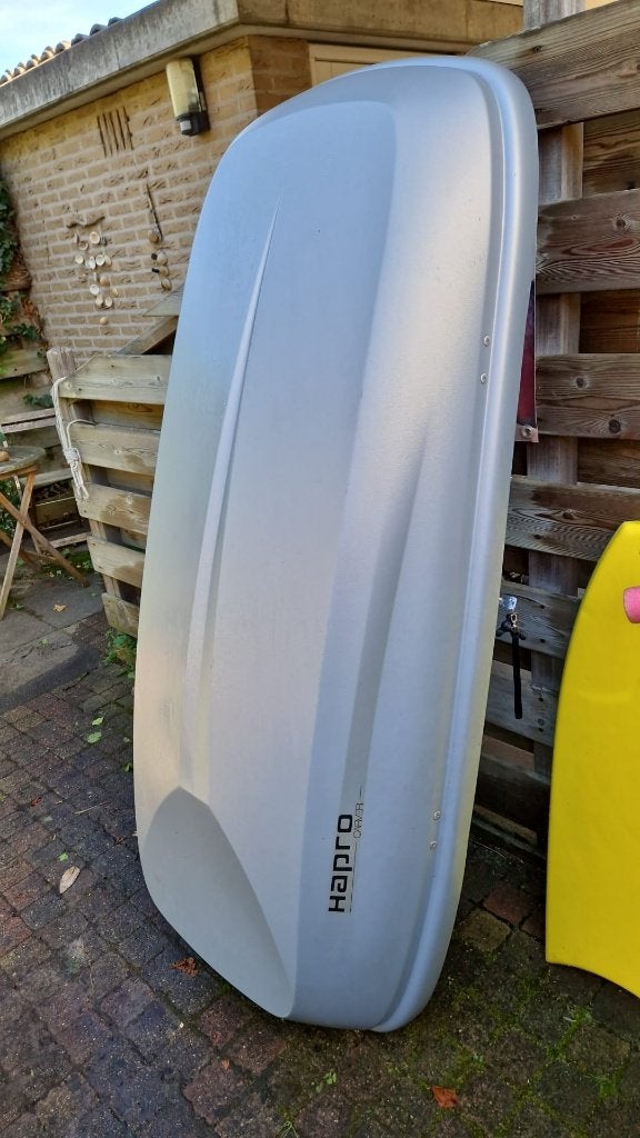 Hapro Carver 5.5 dakkoffer + Hapro dakdragers (Citroën C5), Ophalen, Gebruikt