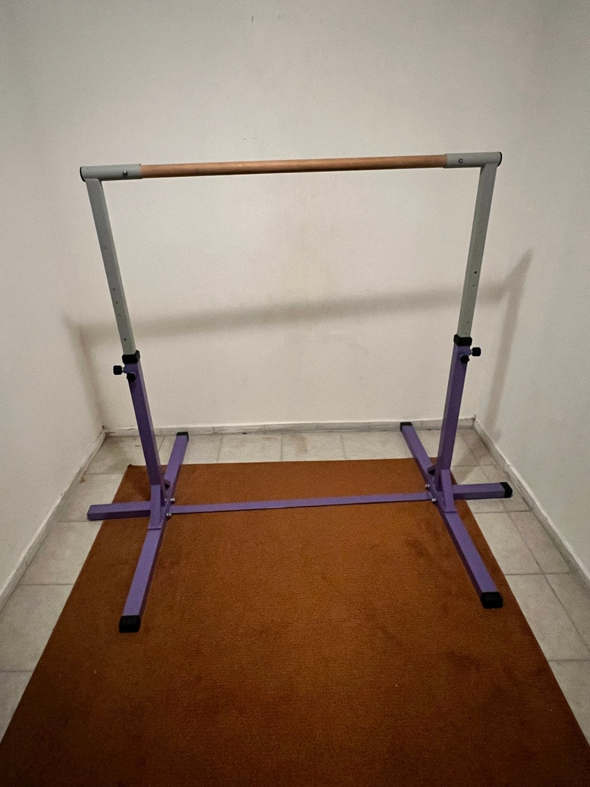 Verstelbare Turnbrug, Ophalen, Materiaal, Paars, Kindermaat 122 t/m 140