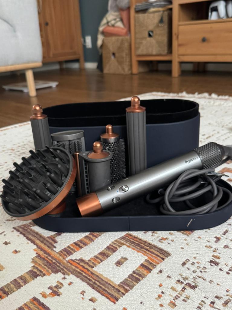 Dyson Airwrap Complete Styler met accessoires, Ophalen of Verzenden, Zo goed als nieuw, Krultang of Stijltang