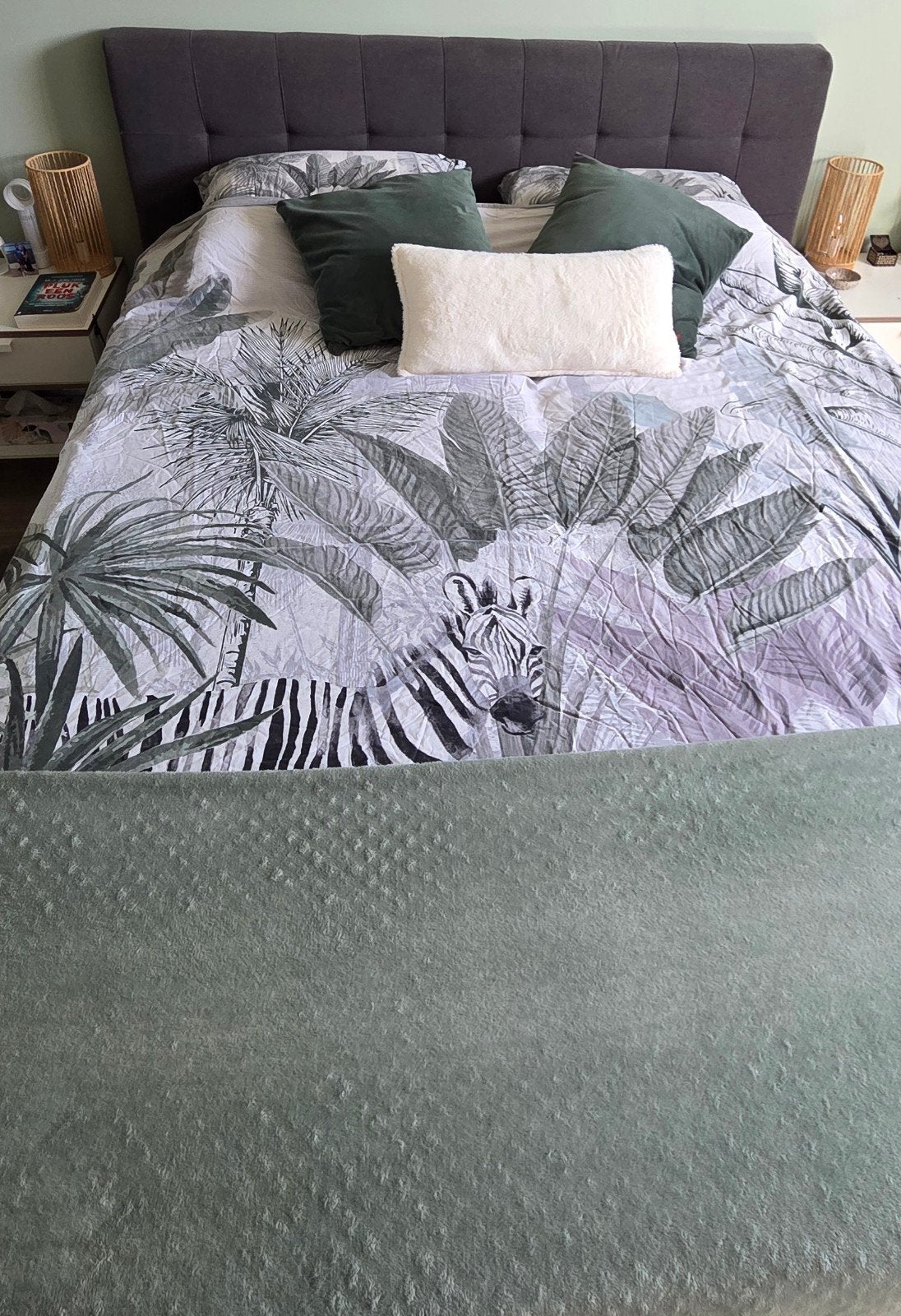 Boxspring Nordland II 30 Bonell Antraciet 160x210, Huis en Inrichting, Slaapkamer | Bedden, Ophalen, Gebruikt, 210 cm, Tweepersoons