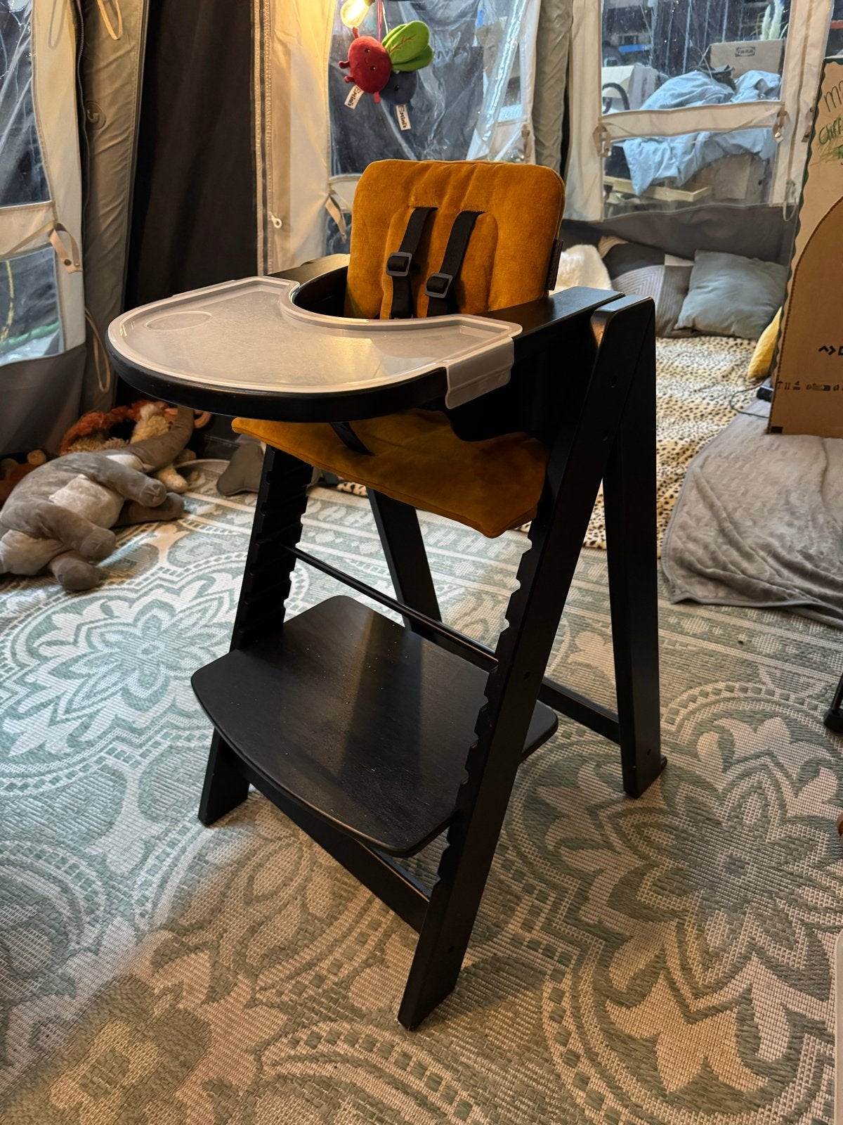 Kidsmill Up Stoel met Adapters voor Newborn Frame, Ophalen, Gebruikt, Meegroeistoel, Aanschuifbaar