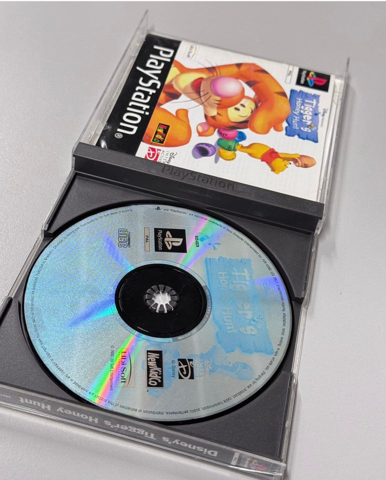 Tigger's Honey Hunt PS1 PlayStation 1, 2000 Disney + boekje, Avontuur en Actie, L, 1 speler, Zo goed als nieuw