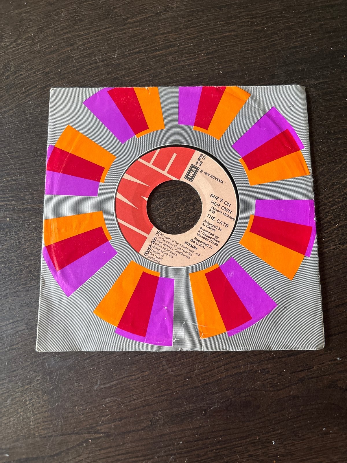 The Cats - She's On Her Own / Be My Day (Single), Originele persing, Ophalen of Verzenden, Gebruikt, Pop