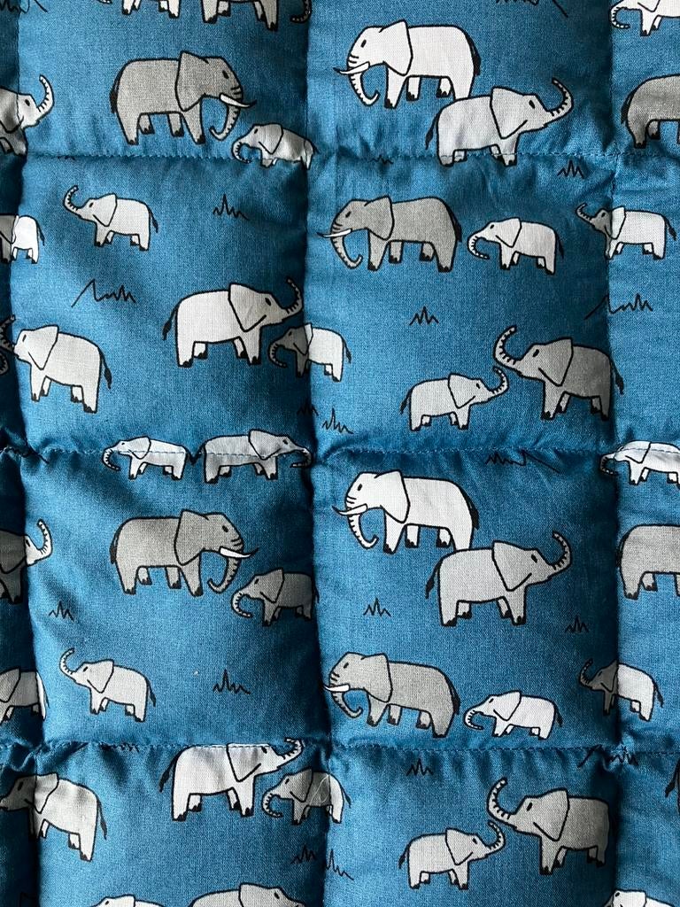 Warmtekussen, kruik. Blauw met olifanten, Huis en Inrichting, Ophalen, Nieuw, Blauw, Rechthoekig