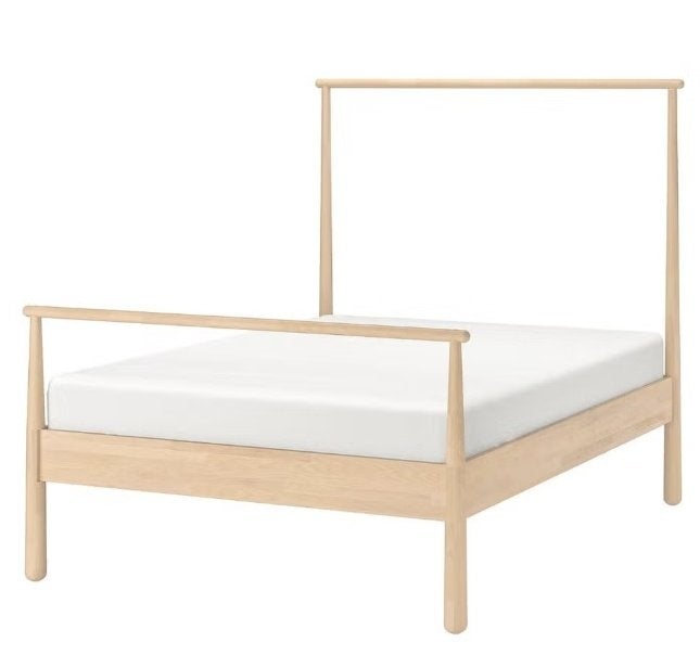 IKEA GJÖRA bed 160 bij 200, Huis en Inrichting, Slaapkamer | Bedden, Zo goed als nieuw, Tweepersoons, 160 cm, 200 cm, Hout, Overige kleuren