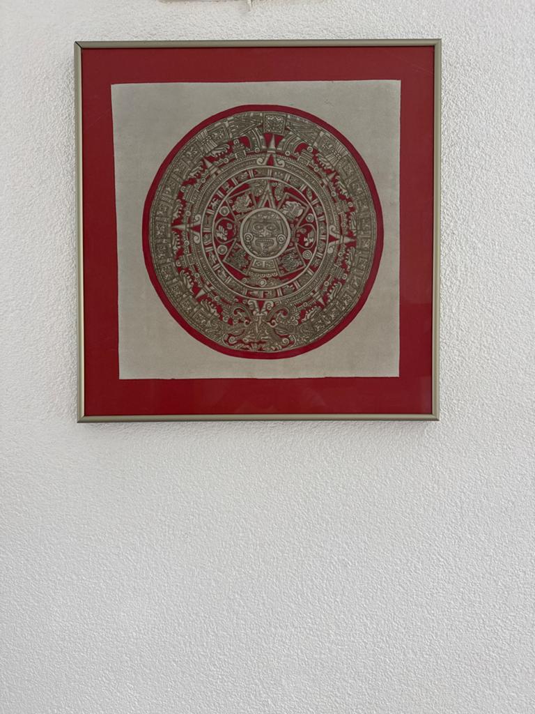 Azteekse Zonnekalender Reproductie - Jaren '80/'90, Ophalen of Verzenden