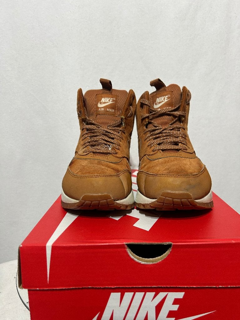 ALS NIEUW! Maat 38,5 - Nike Air Max 1 Mid Sneakerboot Brown, Bruin, Verzenden, Nike, Nike