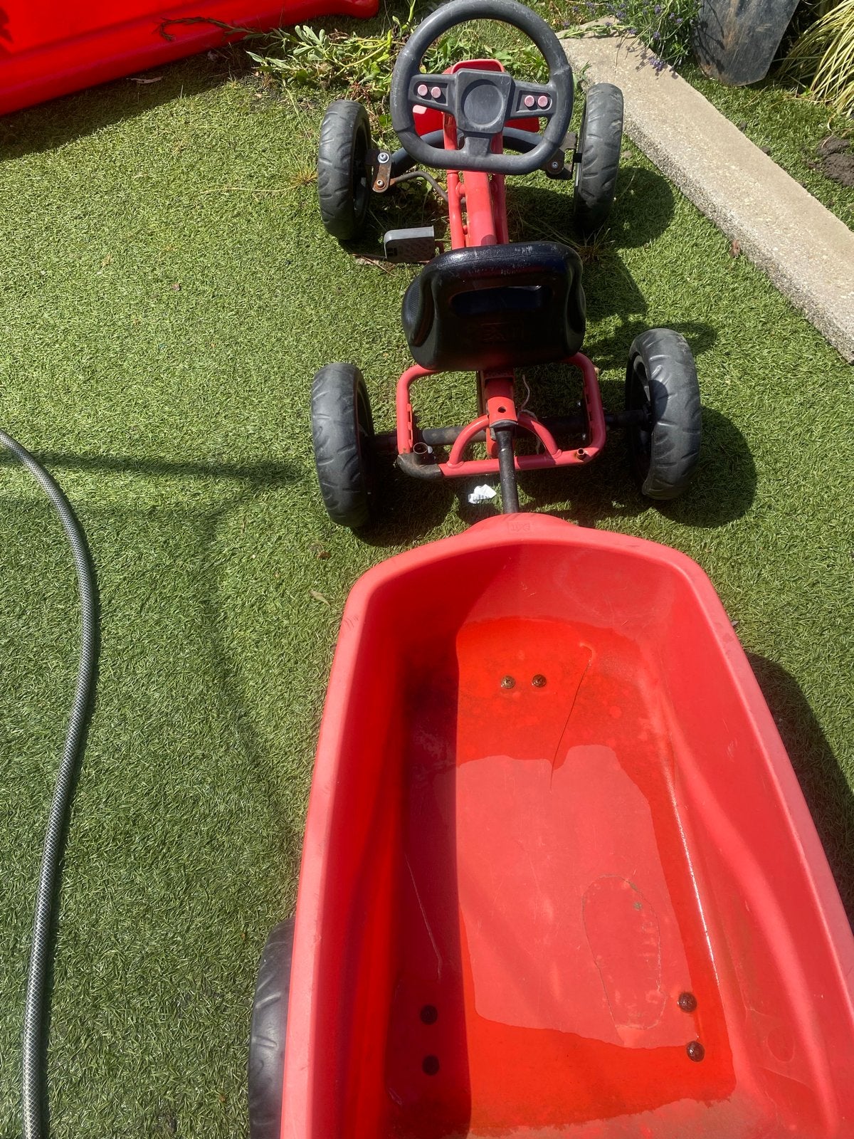Rode skelter met aanhanger - Gebruikt, Ophalen, Gebruikt, Overige merken, Met kar of aanhanger
