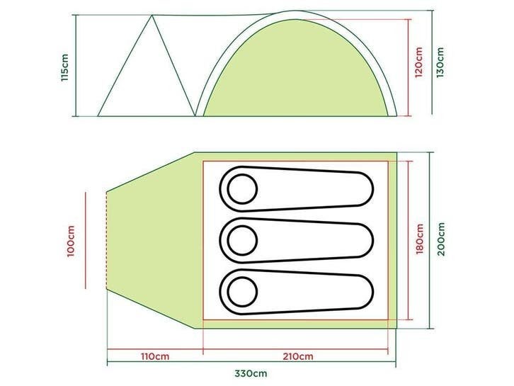 Coleman Darwin 3+ Driepersoons bijzet tent nieuw, Coleman, Info@coleman.com, Ophalen of Verzenden, Minervum 7168, 4817 ZN Breda