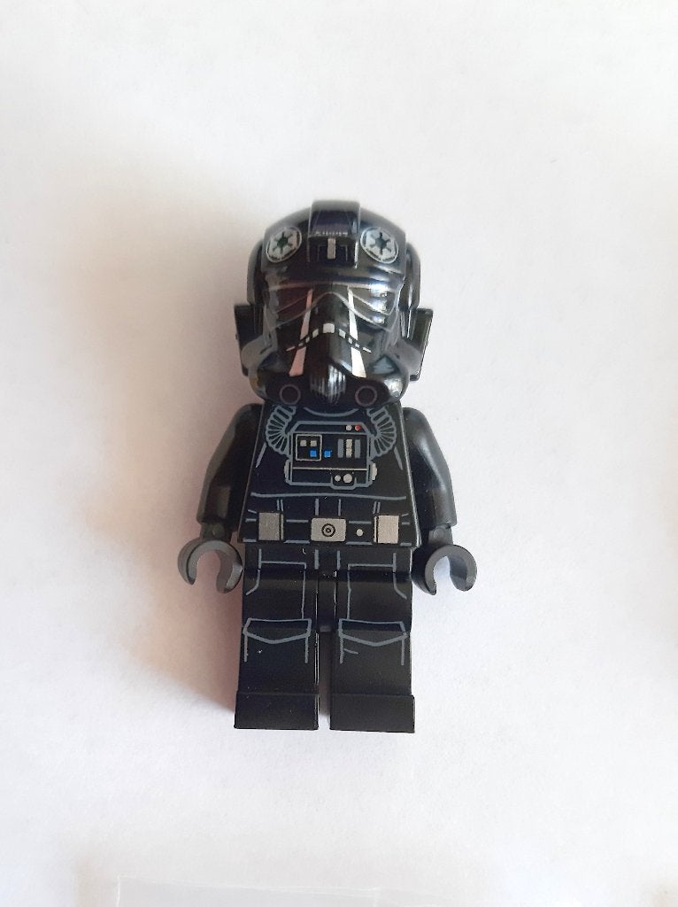 sw1138 Imperial TIE Fighter Pilot - Light Nougat Head, Frown, Star Wars, Lego, Ophalen of Verzenden, Zo goed als nieuw